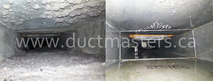 Duct cleaning — before and after 7