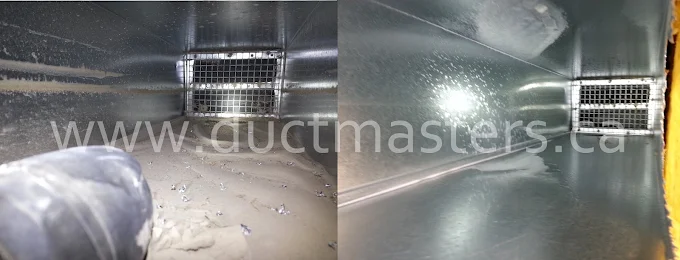Duct cleaning — before and after 6