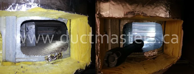 Duct cleaning — before and after 2