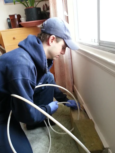 Duct cleaning in progress 26