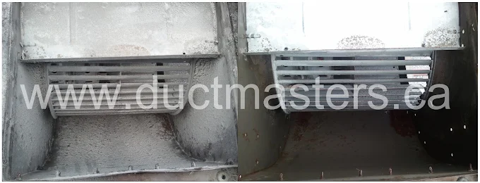 Furnace blower cleaning — before and after 3