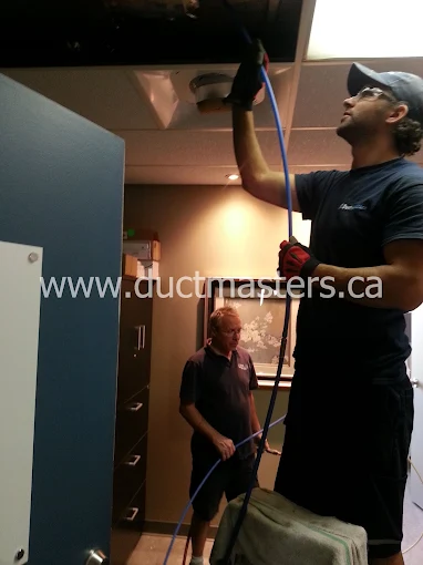 Duct cleaning in progress 40