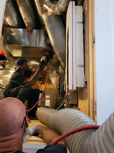 Duct cleaning setup 21