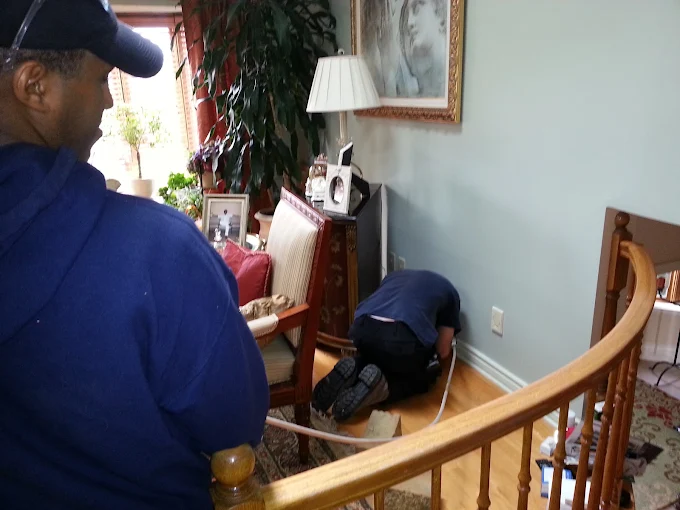 Duct cleaning in progress 17