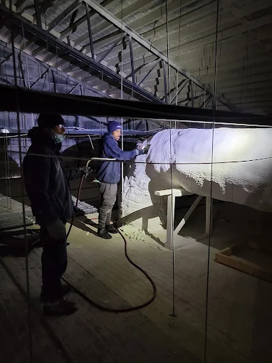 Duct cleaning in progress 12