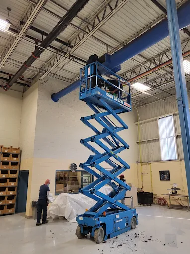Duct cleaning in progress 3