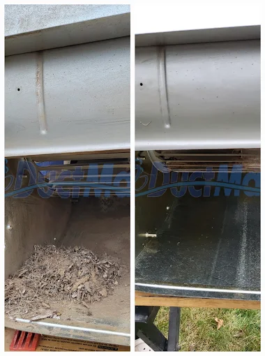 Furnace blower cleaning — before and after 5